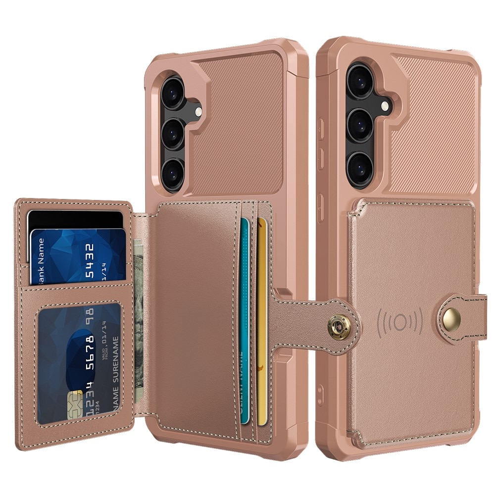 Tough Multi-slot Deksel Samsung Galaxy S25 Rosa