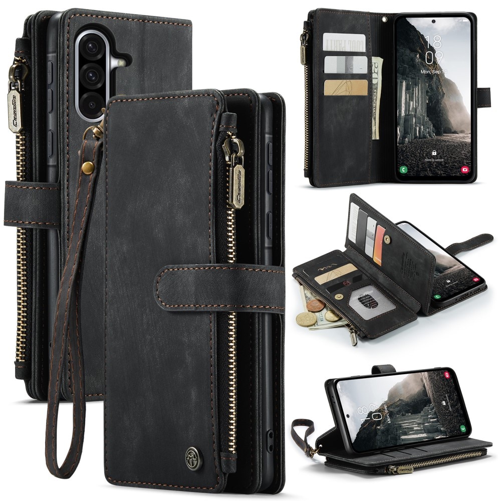 Zipper Wallet Samsung Galaxy A56 Svart