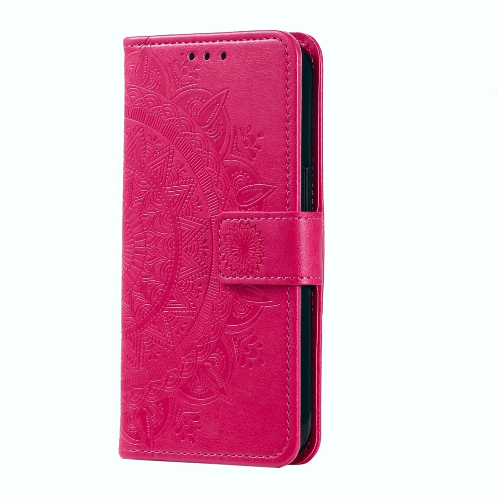 Lærveske Mandala Samsung Galaxy A26 Cerise