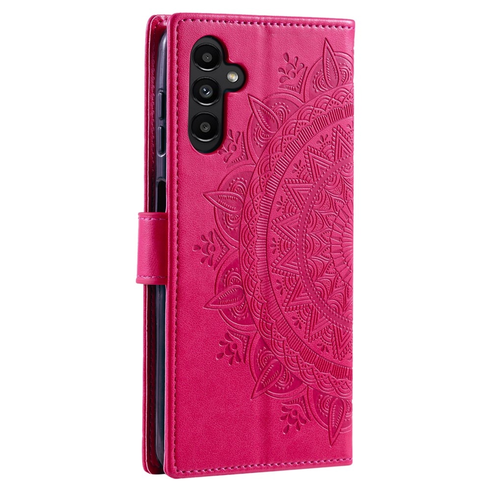 Lærveske Mandala Samsung Galaxy A26 Cerise