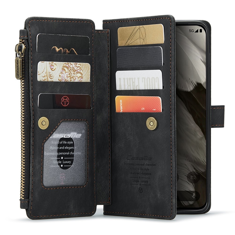 Zipper Wallet Google Pixel 8 Svart