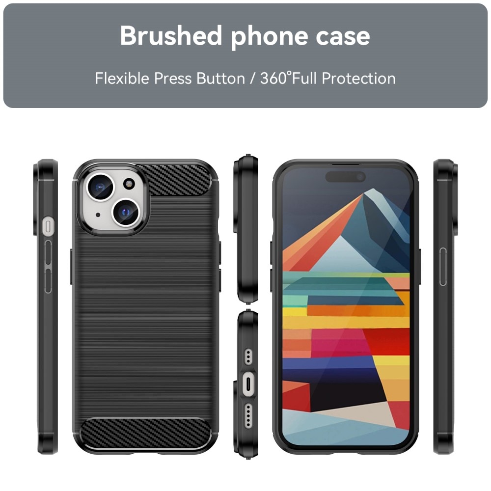 iPhone 15 Plus Deksel TPU Brushed Black