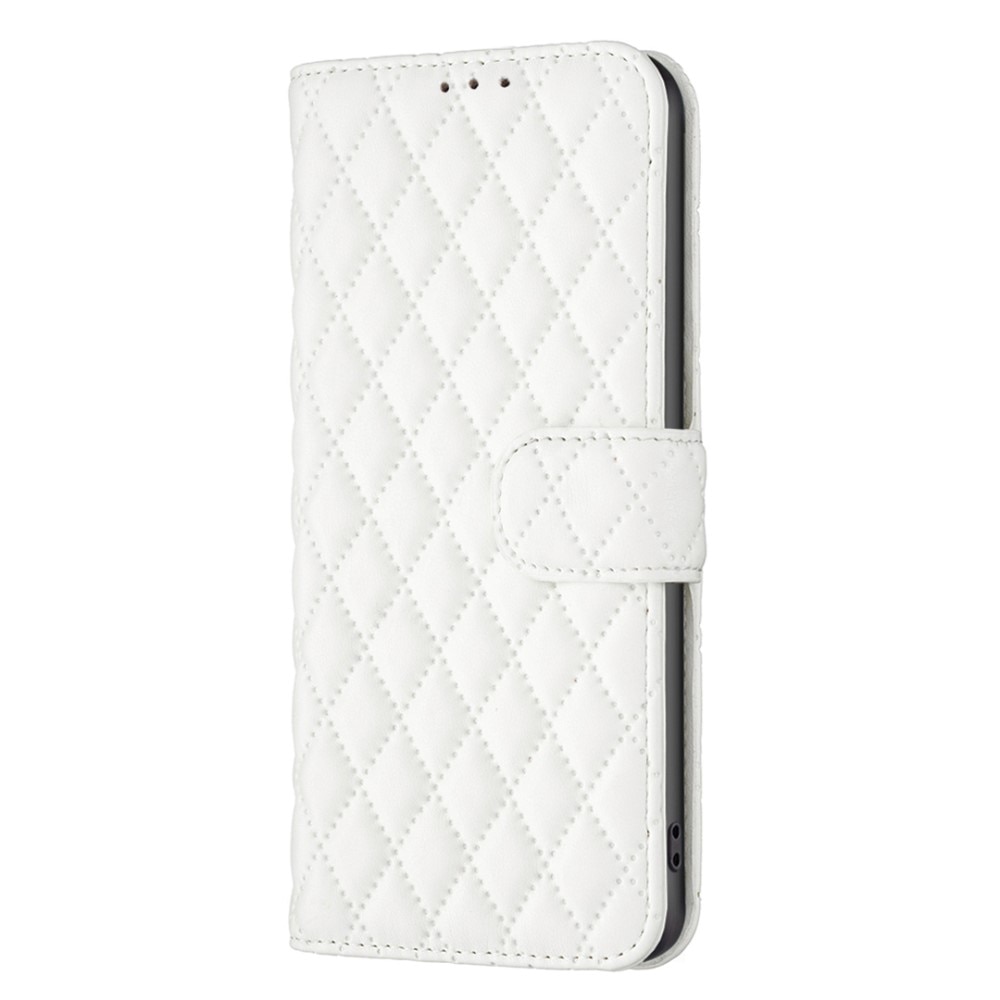 Lommebokdeksel iPhone 15 Quilted hvit