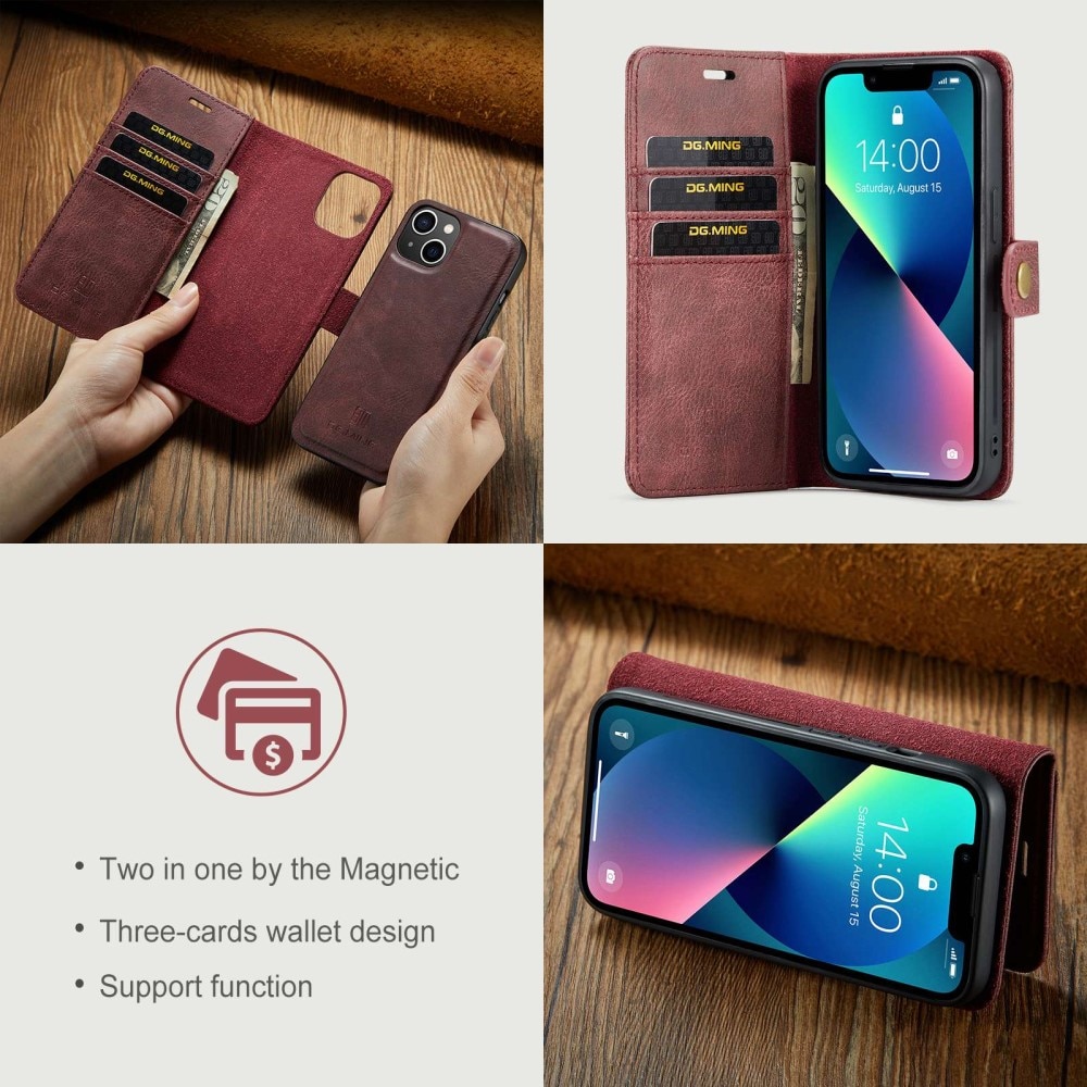 Magnet Wallet iPhone 15 Red