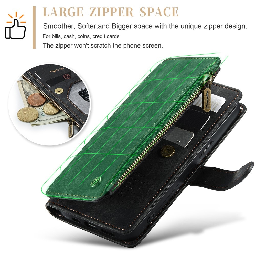 Zipper Wallet iPhone 15 Pro Svart