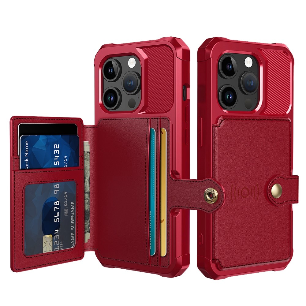 Tough Multi-slot Case iPhone 15 Pro Max rød