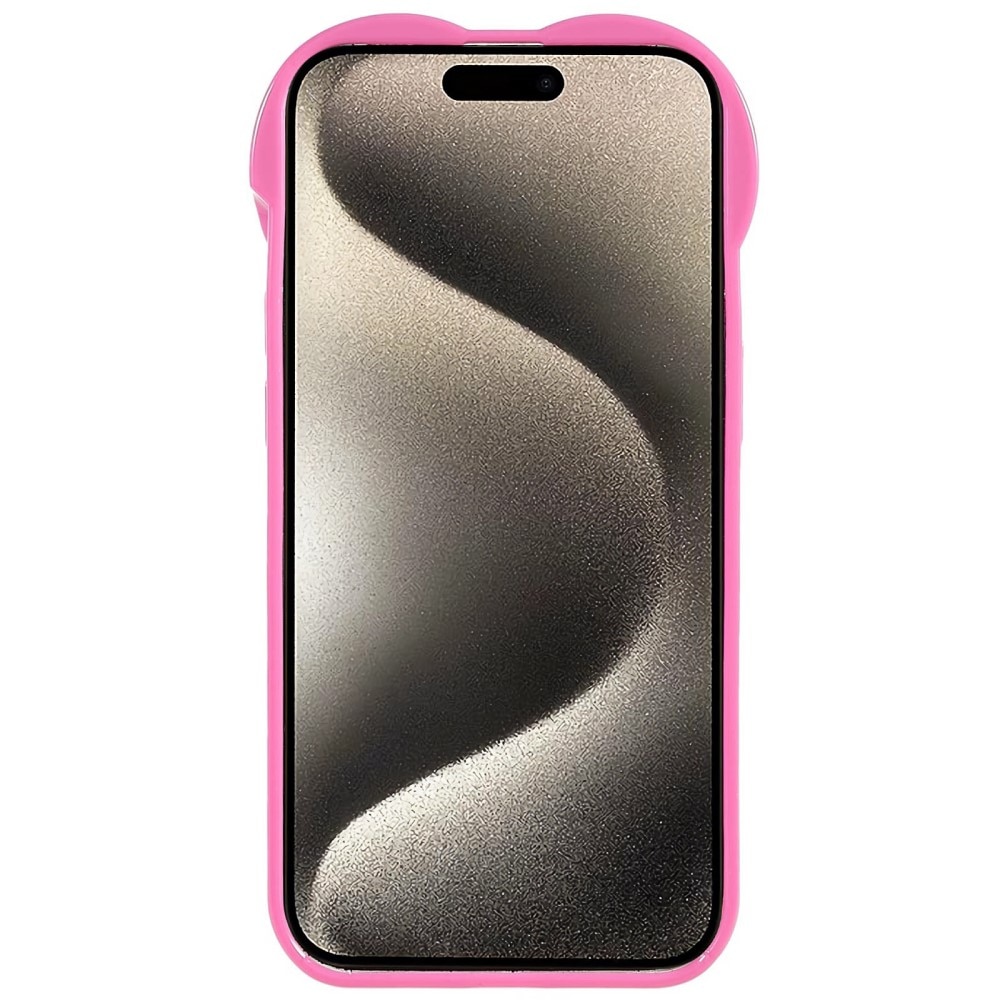 TPU Deksel Hjerte iPhone 15 Pro Max rosa