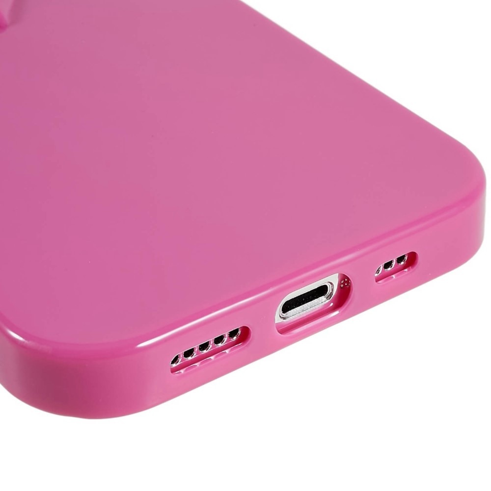 TPU Deksel Hjerte iPhone 15 Pro Max rosa