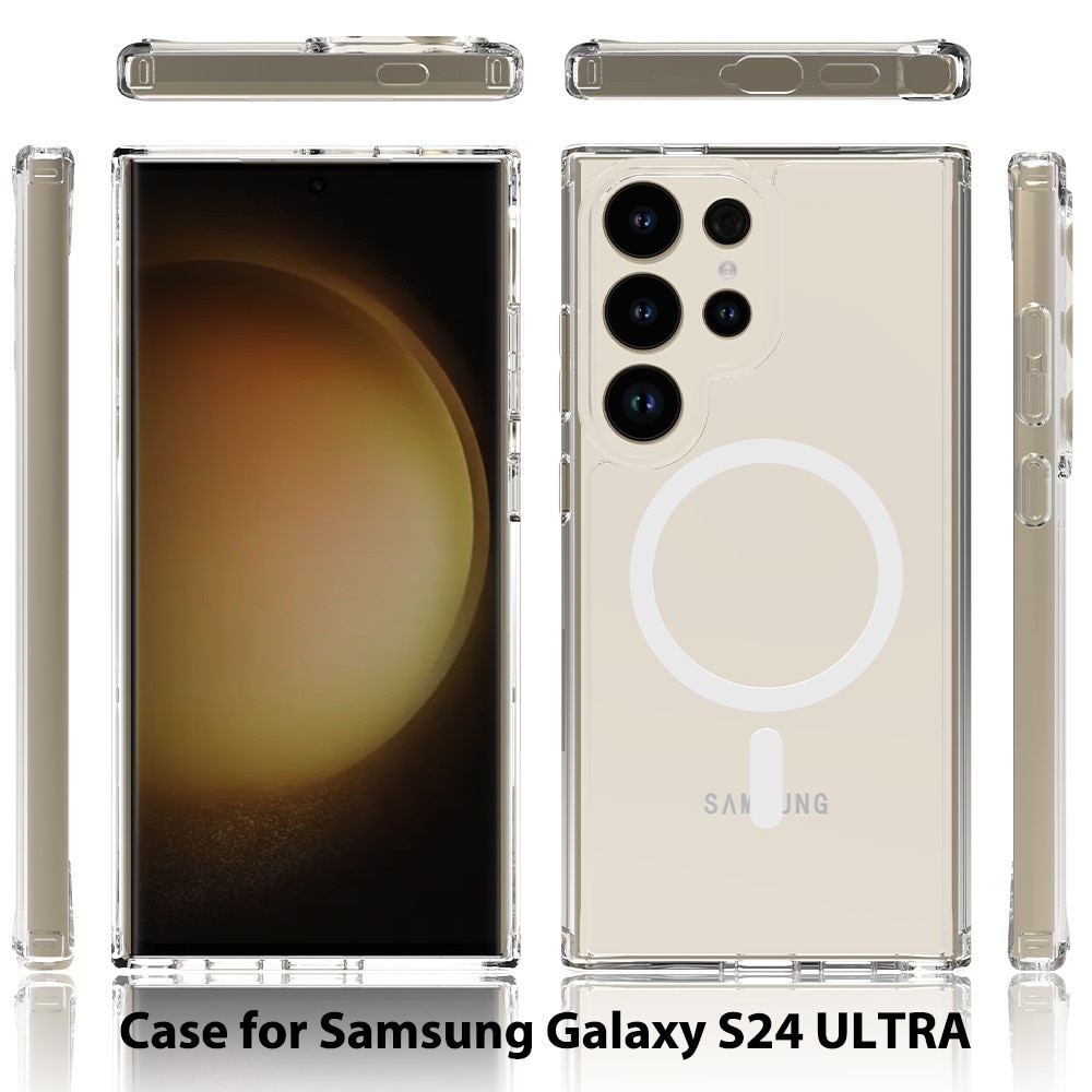 Hybriddeksel MagSafe Samsung Galaxy S24 Ultra gjennomsiktig