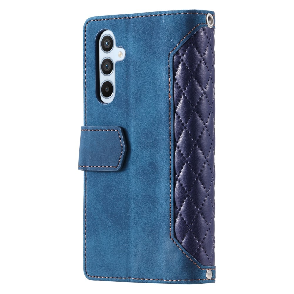 Lommebokveske Samsung Galaxy A55 Quilted Blå