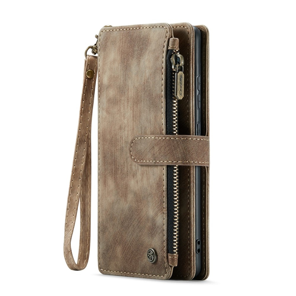 Zipper Wallet Samsung Galaxy S24 Brun