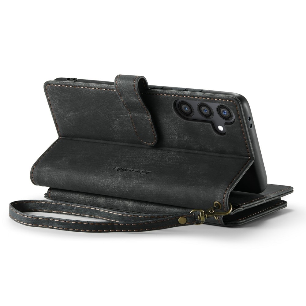 Zipper Wallet Samsung Galaxy S24 Plus Svart