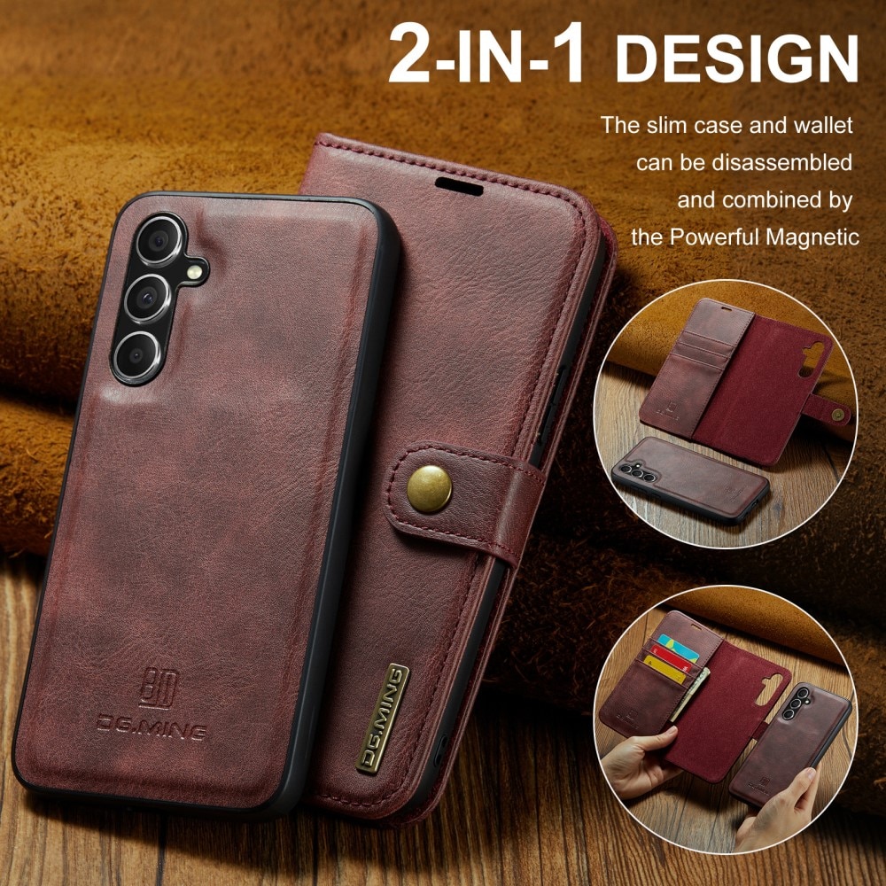 Magnet Wallet Samsung Galaxy A55 Red