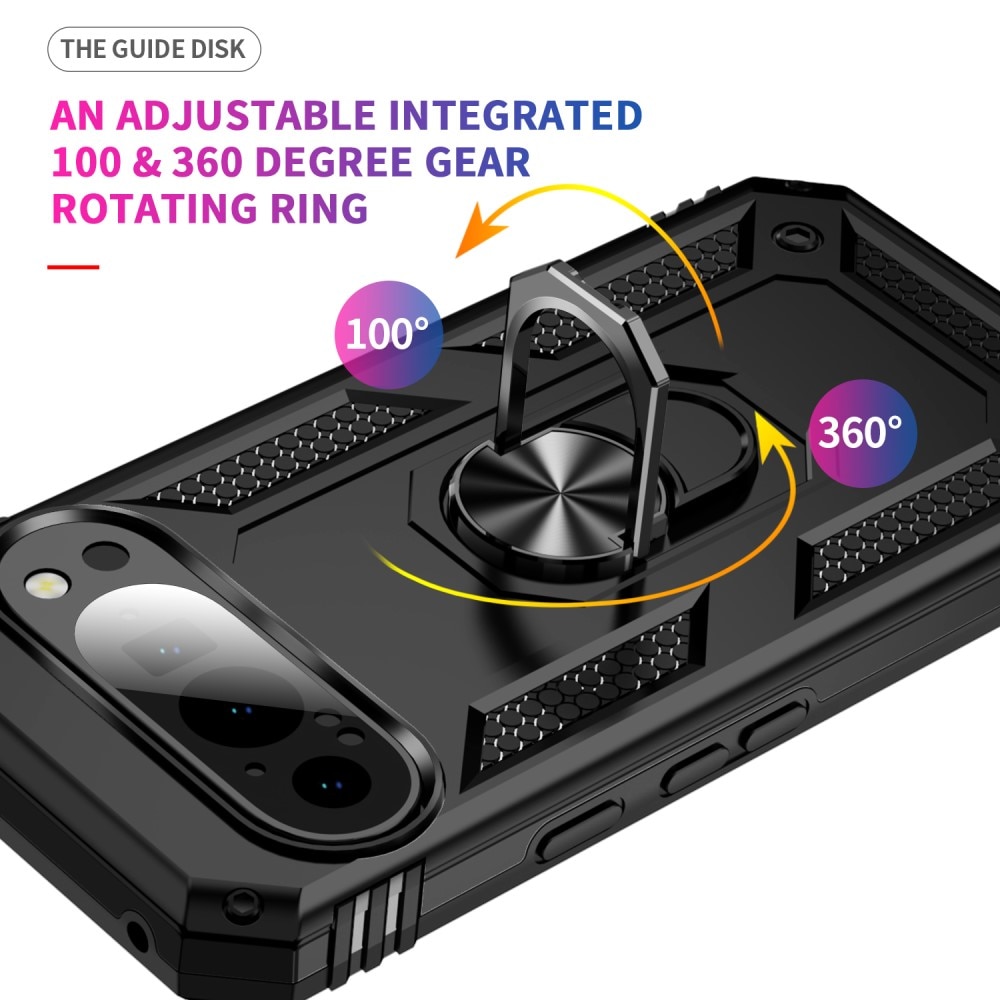 Hybriddeksel Tech Ring Google Pixel 9 Pro svart