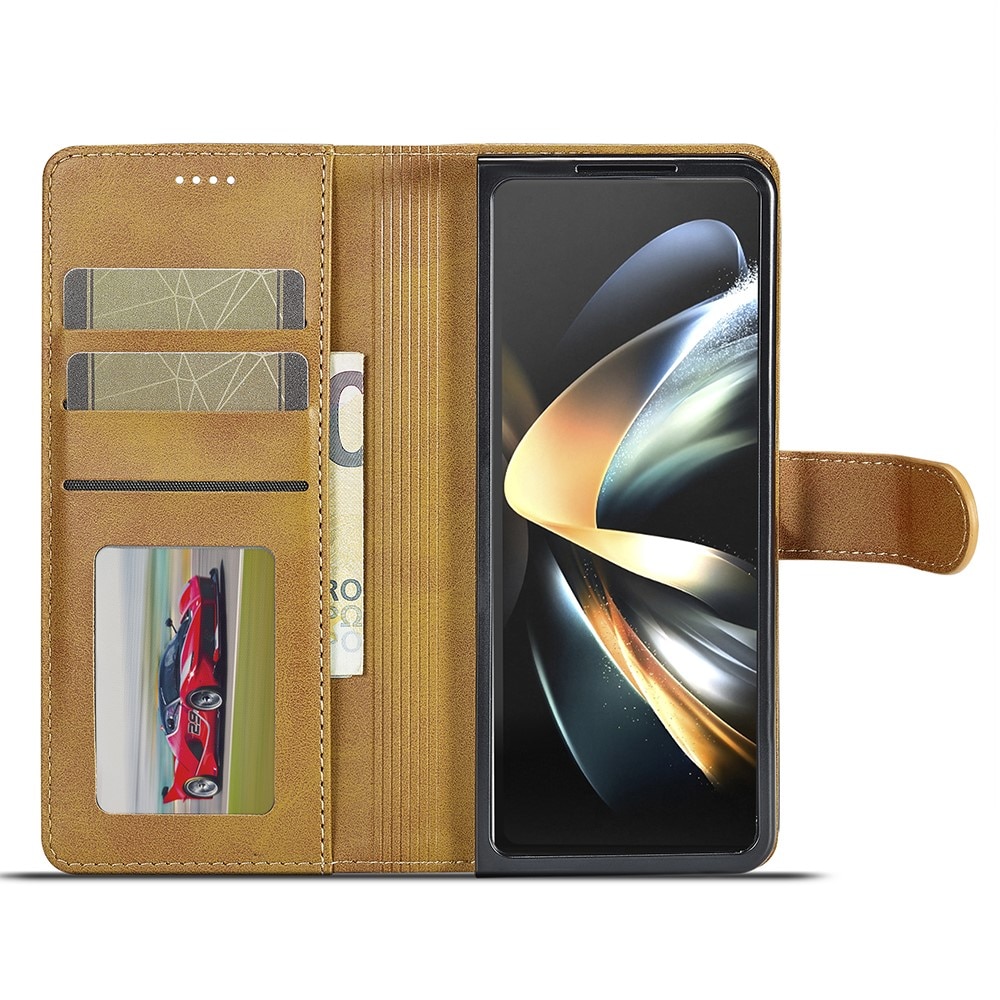 Lommebokdeksel Samsung Galaxy Z Fold 6 cognac