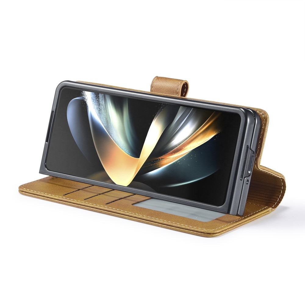 Lommebokdeksel Samsung Galaxy Z Fold 6 cognac