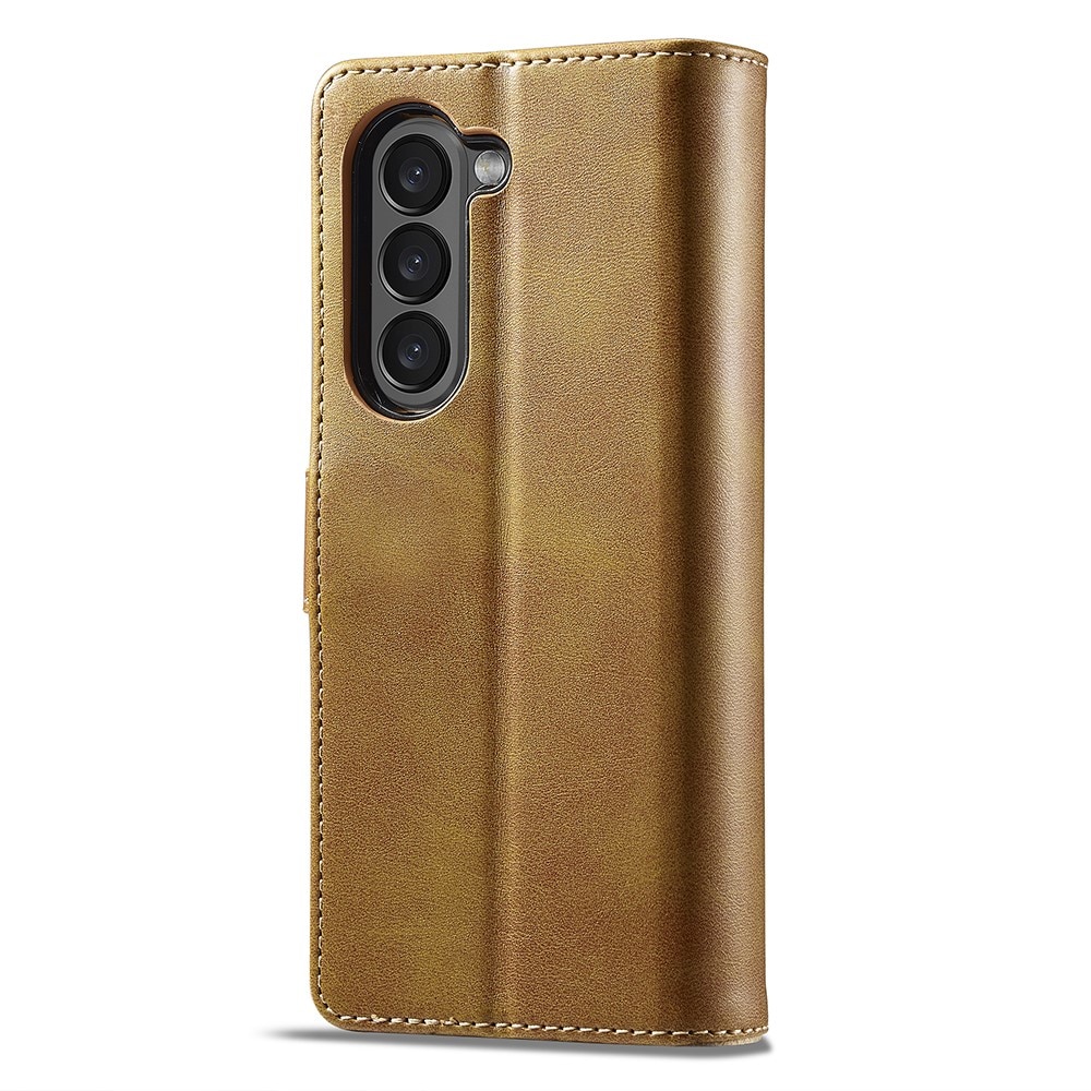 Lommebokdeksel Samsung Galaxy Z Fold 6 cognac