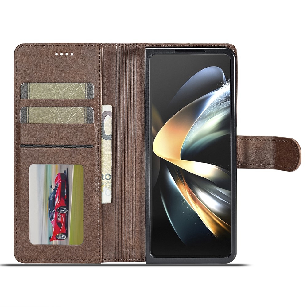 Lommebokdeksel Samsung Galaxy Z Fold 6 brun