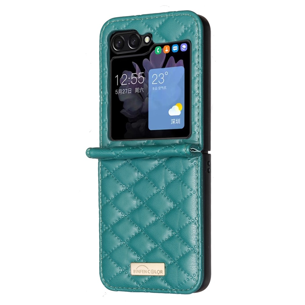 Deksel Samsung Galaxy Z Flip 6 Quilted grønn