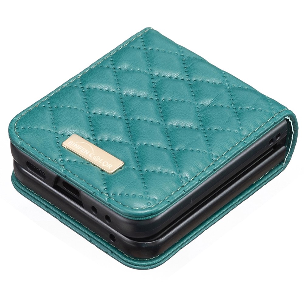 Deksel Samsung Galaxy Z Flip 6 Quilted grønn