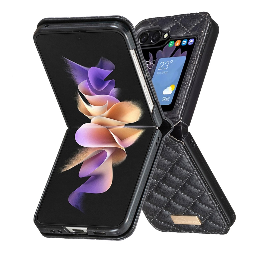 Deksel Samsung Galaxy Z Flip 6 Quilted svart