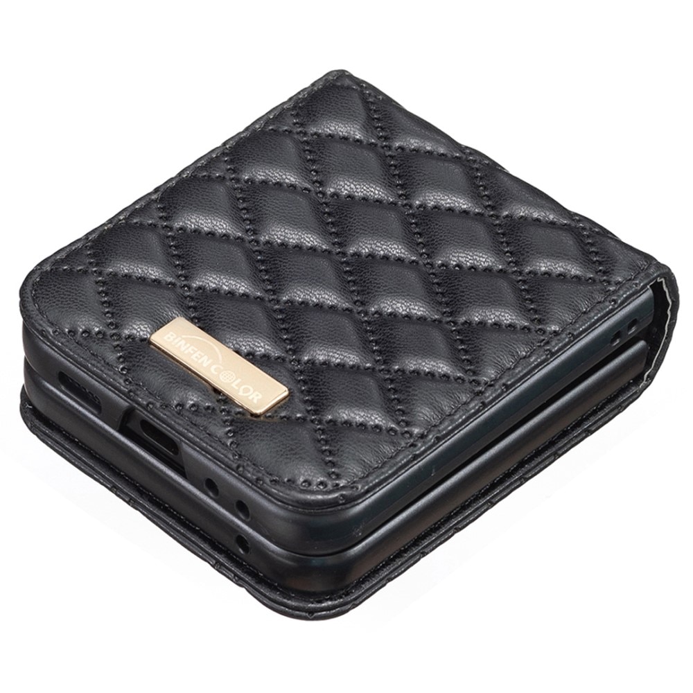 Deksel Samsung Galaxy Z Flip 6 Quilted svart