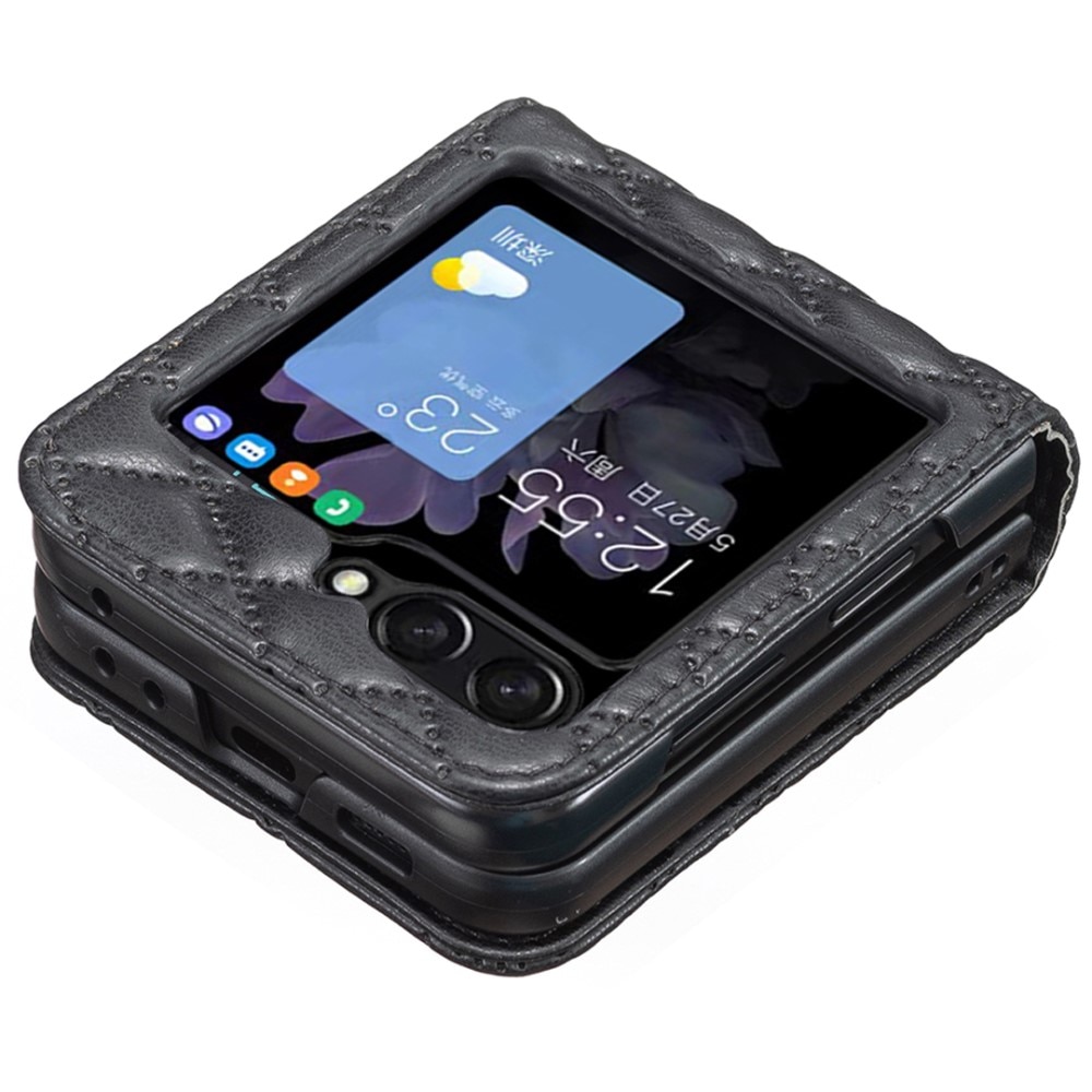 Deksel Samsung Galaxy Z Flip 6 Quilted svart