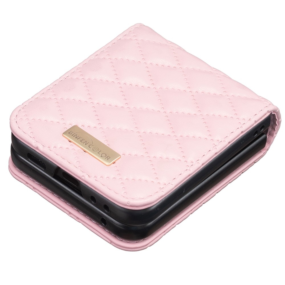 Deksel Samsung Galaxy Z Flip 6 Quilted rosa