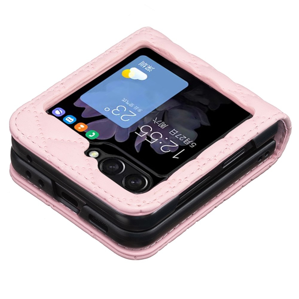 Deksel Samsung Galaxy Z Flip 6 Quilted rosa