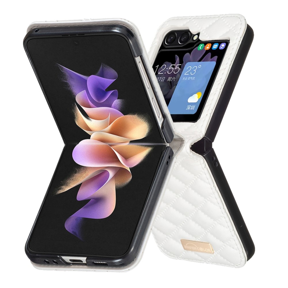 Deksel Samsung Galaxy Z Flip 6 Quilted hvit