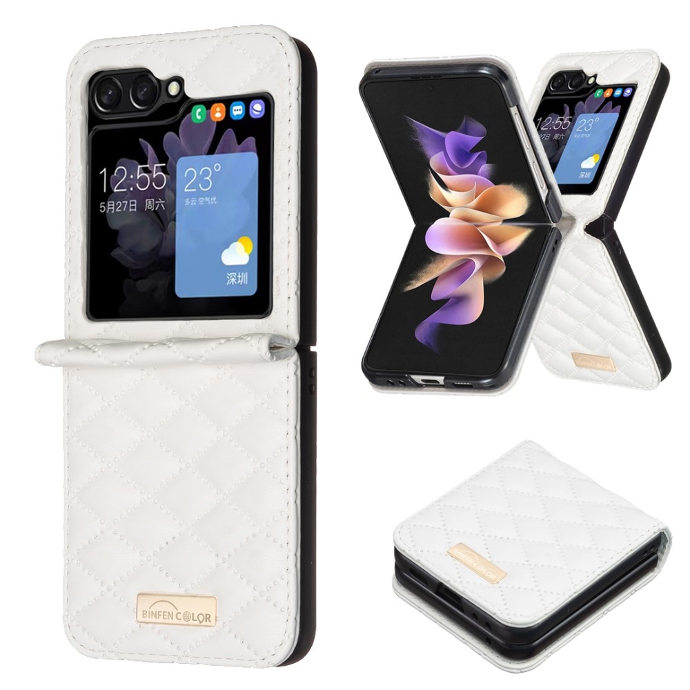 Deksel Samsung Galaxy Z Flip 6 Quilted hvit