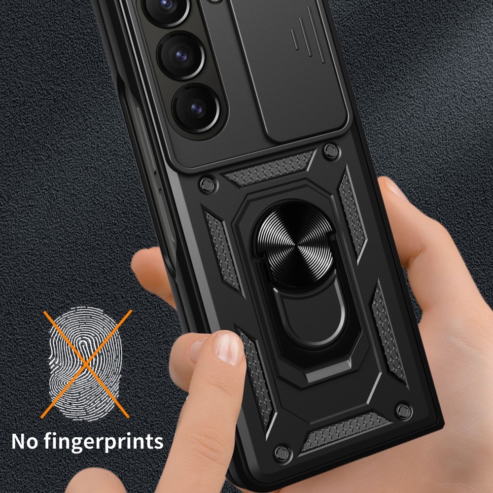 Hybriddeksel Tech Ring+Kamerabeskyttelse Samsung Galaxy Z Fold 6 svart