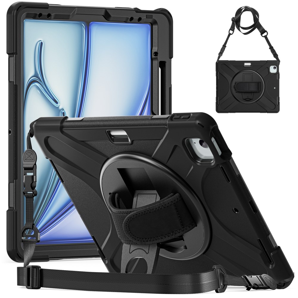 Støtsikker Hybriddeksel iPad Air 13 (2024) svart