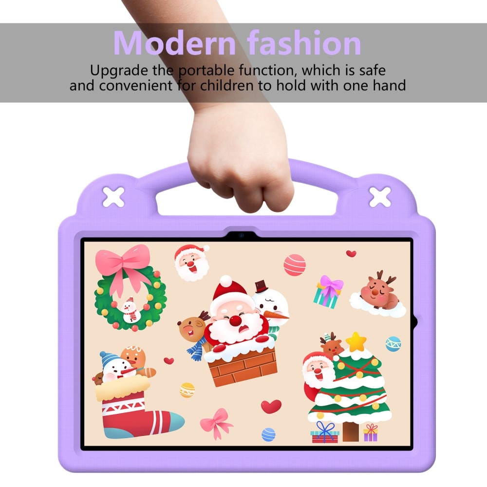 Støtsikker EVA Deksel Kickstand Samsung Galaxy Tab A9 Plus lilla