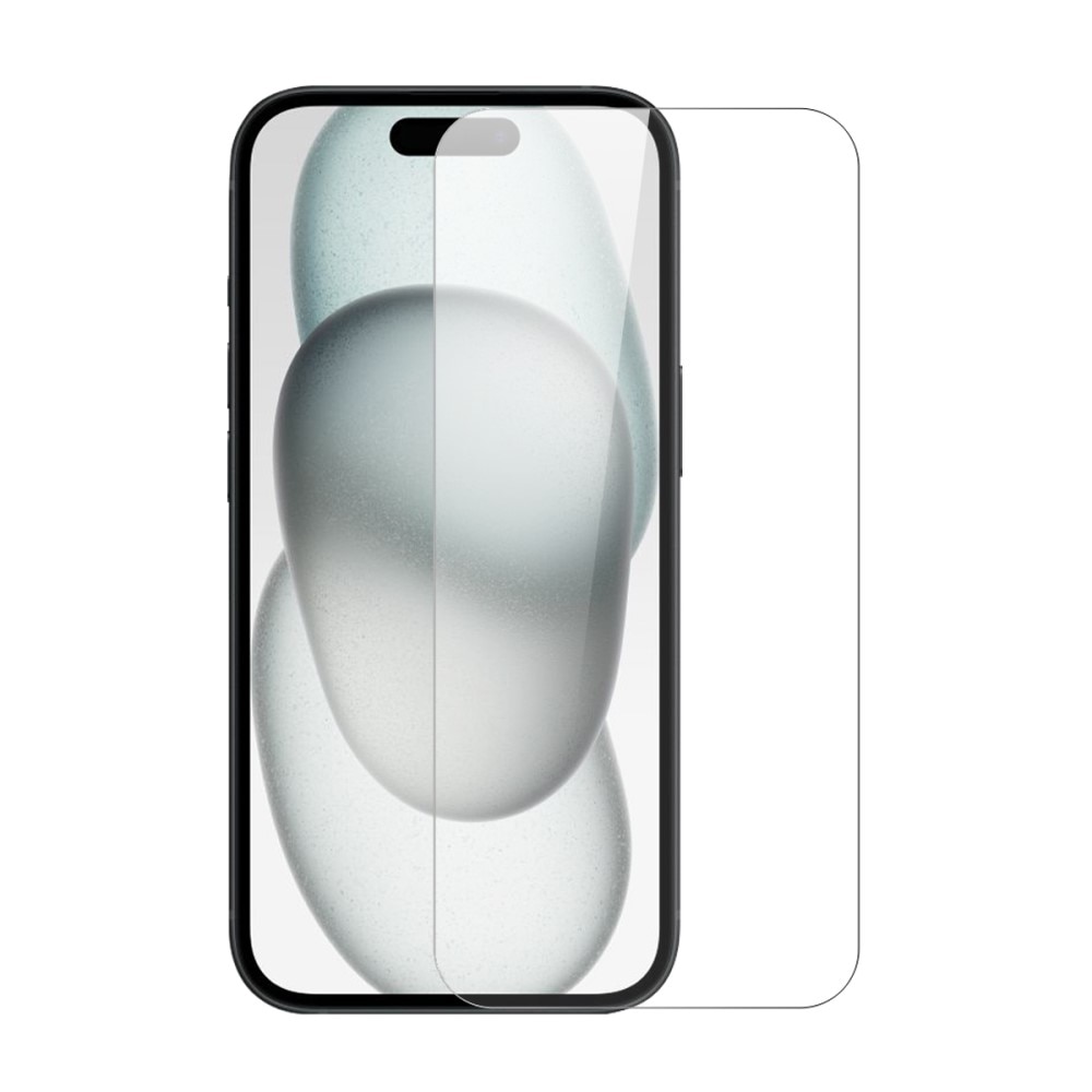 Herdet Glass Skjermbeskytter monteringsramme iPhone 15 (2-pack)