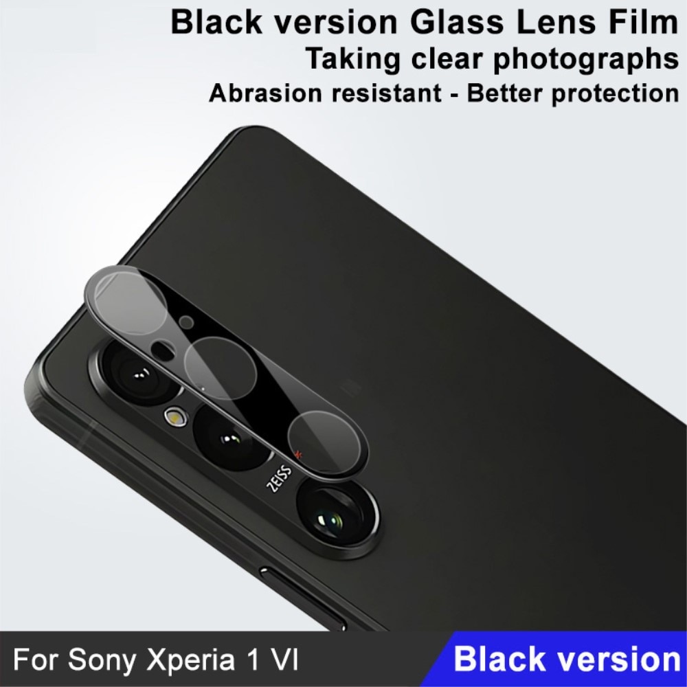 Herdet Glass Linsebeskyttelse Sony Xperia 1 VI svart