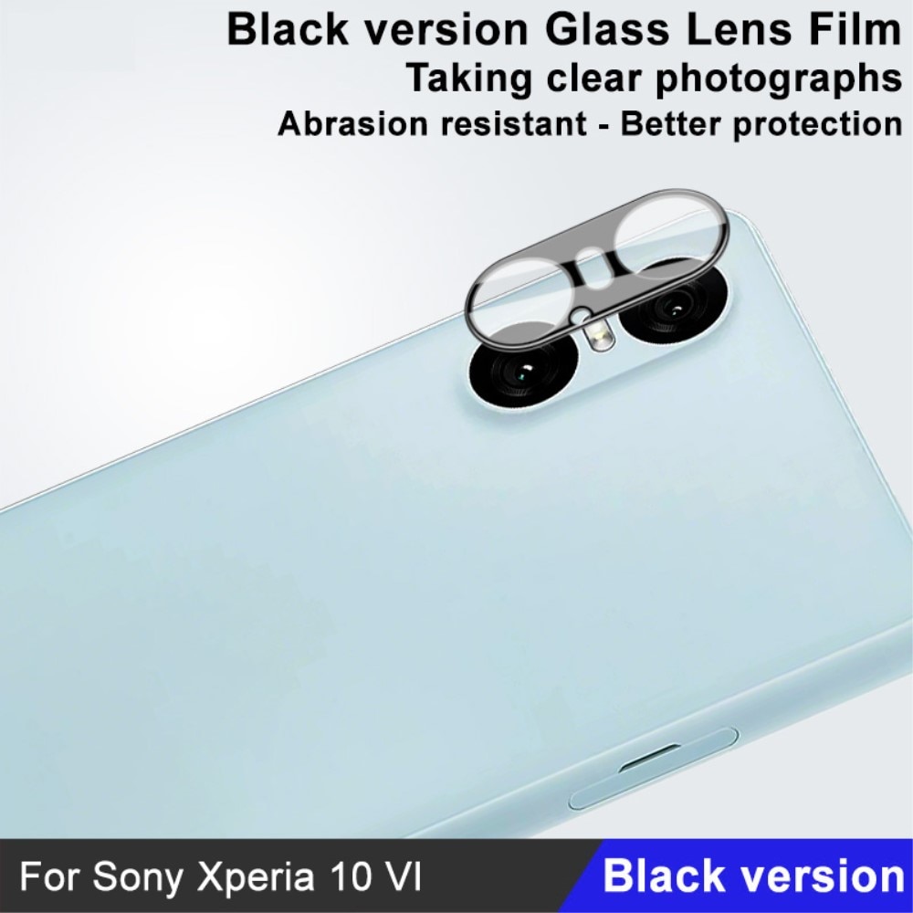 Herdet Glass Linsebeskyttelse Sony Xperia 10 VI svart