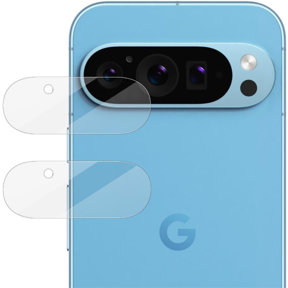 2-pack Herdet Glass Linsebeskyttelse Google Pixel 9 Pro gjennomsiktig