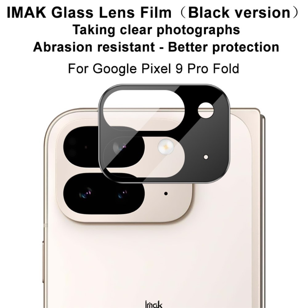 Herdet Glass Linsebeskyttelse Google Pixel 9 Pro Fold svart