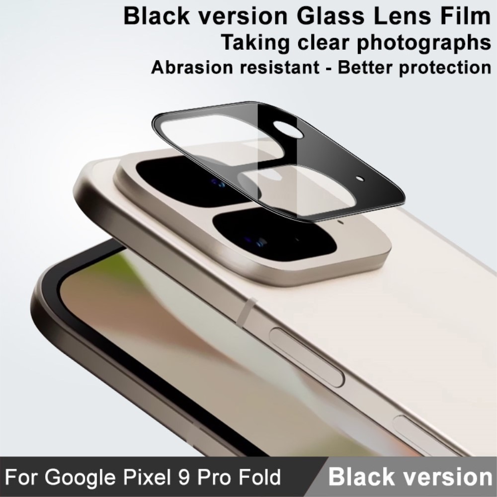 Herdet Glass Linsebeskyttelse Google Pixel 9 Pro Fold Svart