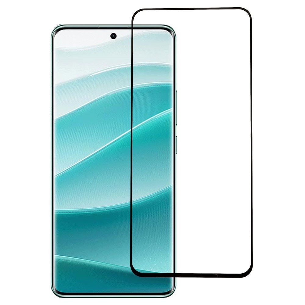 Heldekkende Skjermbeskytter Herdet Glass Xiaomi Redmi Note 14 Pro svart