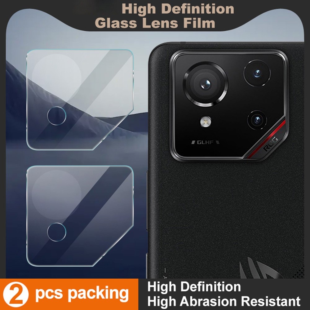 2-pack Herdet Glass Linsebeskyttelse Asus ROG Phone 9 gjennomsiktig