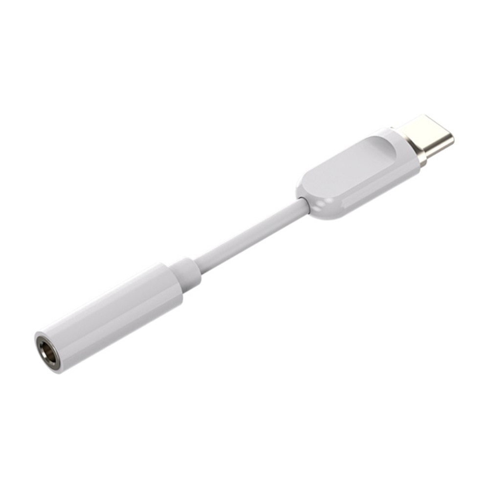 Hodetelefonadapter USB-C til 3,5mm DAC hvit