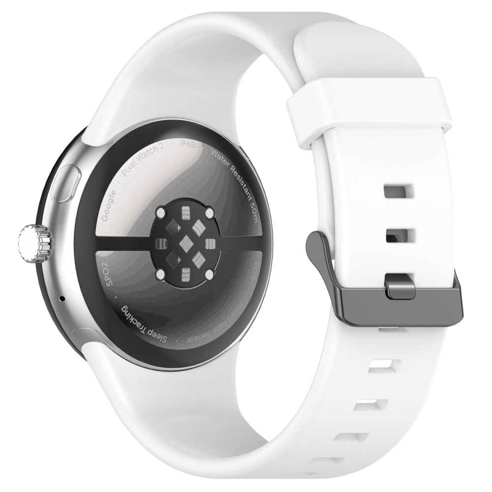 Google Pixel Watch 3 45mm Reim Silikon Hvit