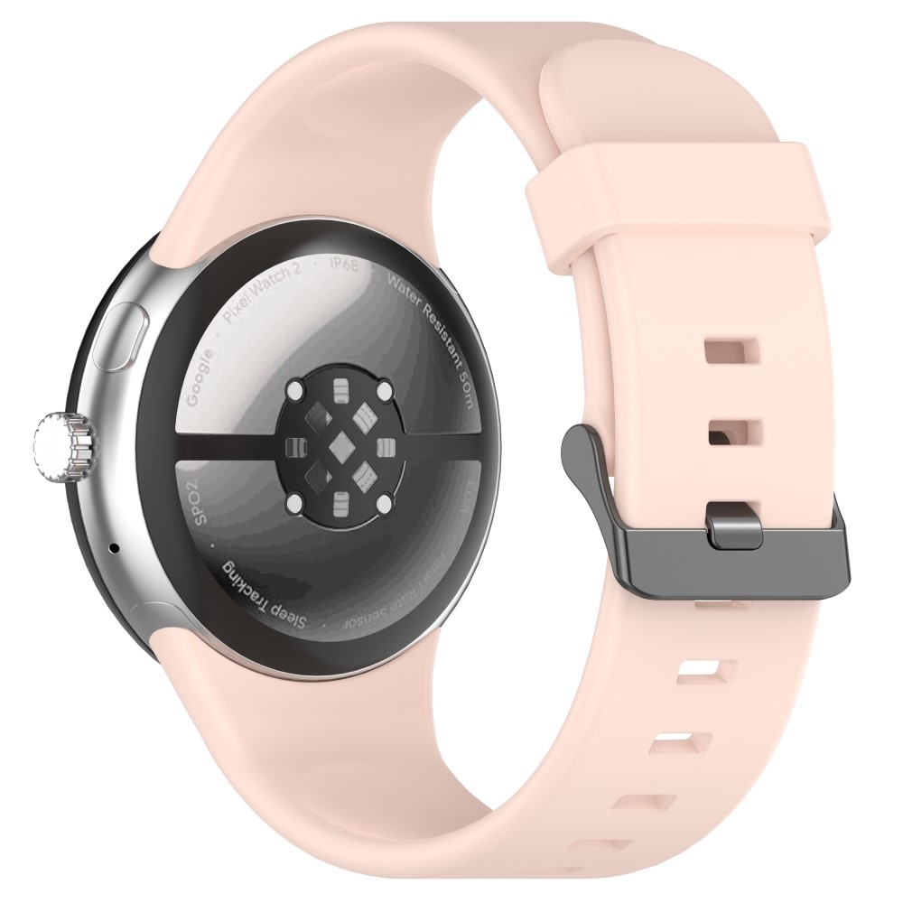 Google Pixel Watch 3 45mm Reim Silikon Rosa