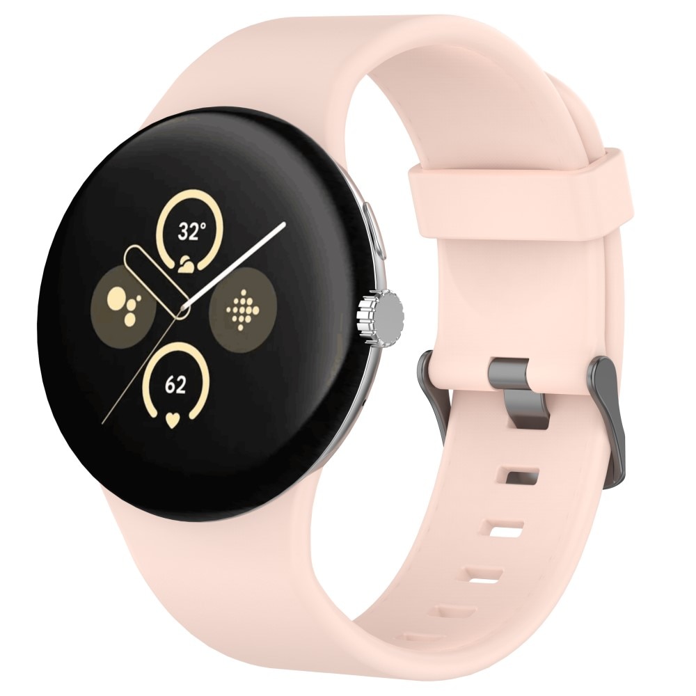 Google Pixel Watch 3 XL 45mm Reim Silikon rosa