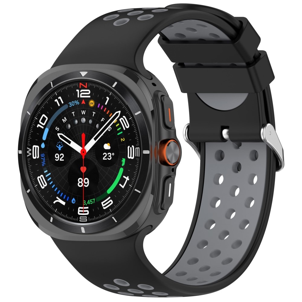 Samsung Galaxy Watch Ultra 47mm Reim Sport Silikon svart