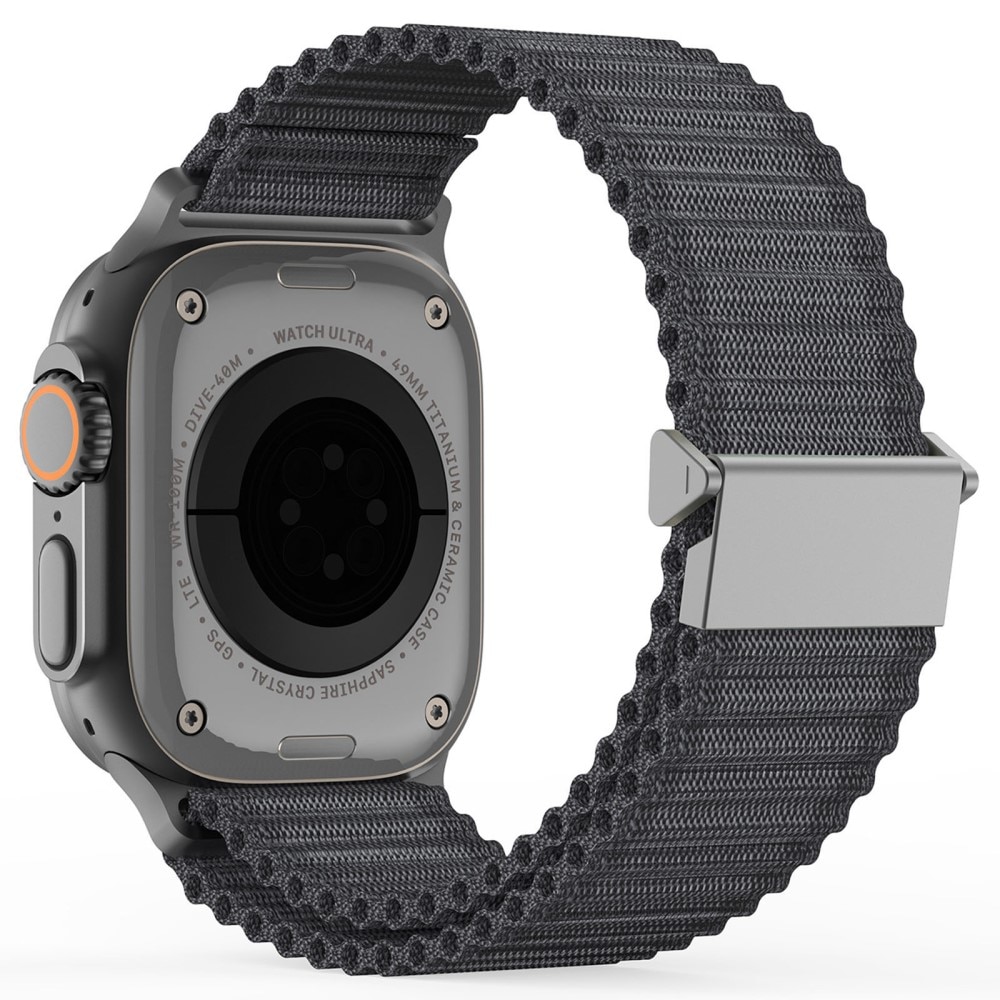 Active Nylon Reim Apple Watch Series 9 45mm grå