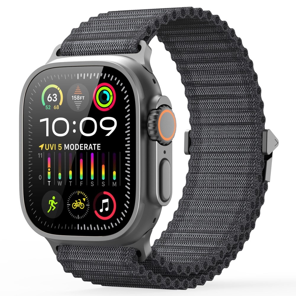 Active Nylon Reim Apple Watch SE 44mm grå