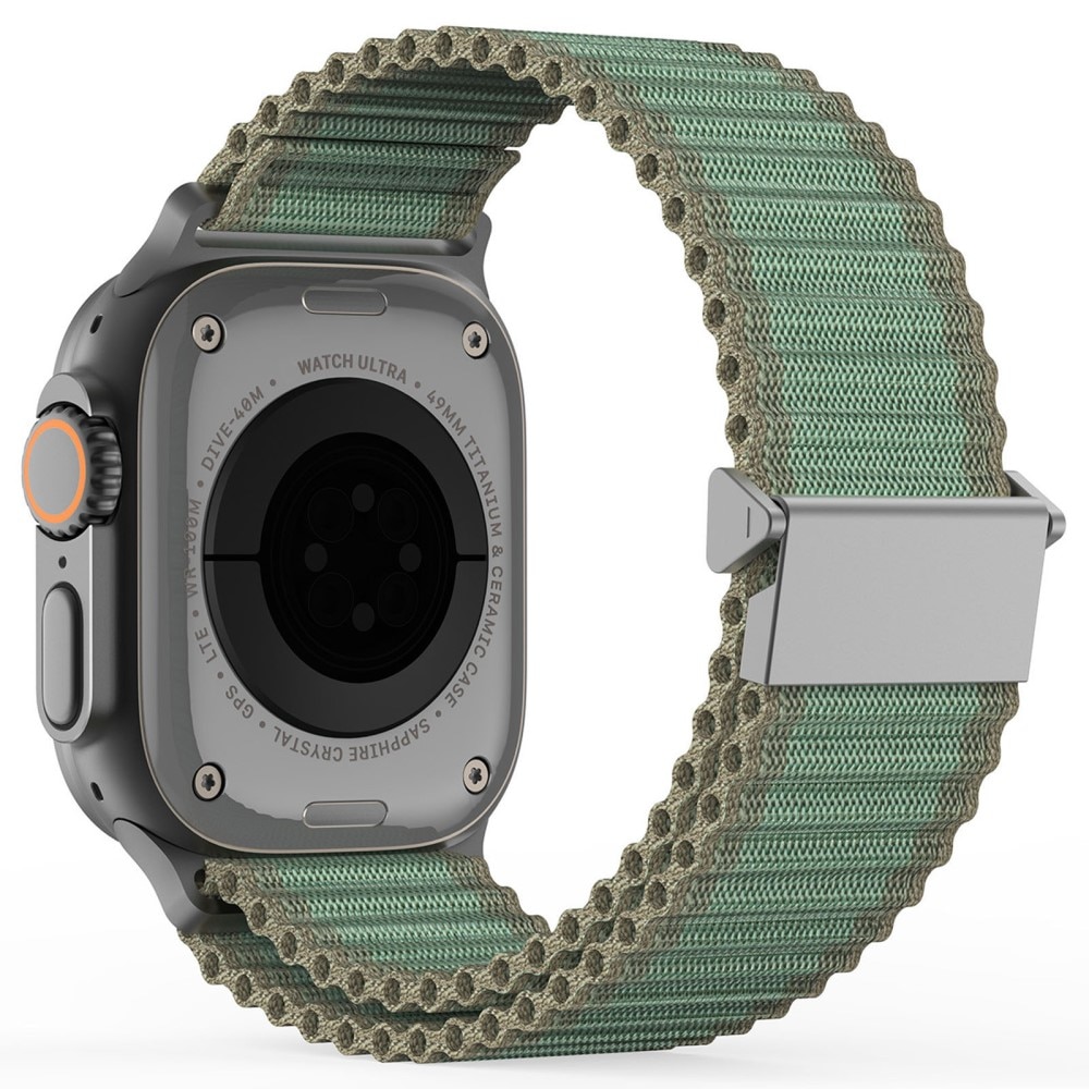 Active Nylon Reim Apple Watch Series 9 45mm grønn